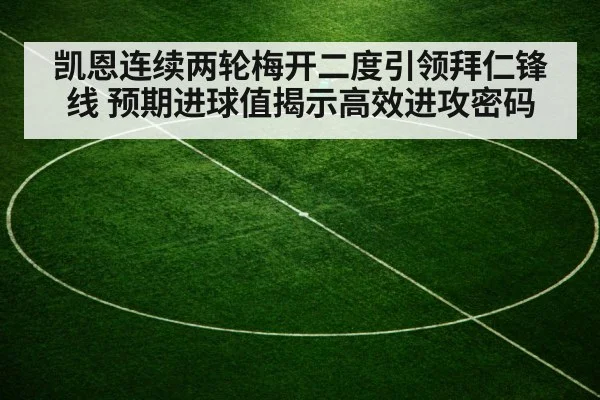 凯恩连续两轮梅开二度引领拜仁锋线 预期进球值揭示高效进攻密码